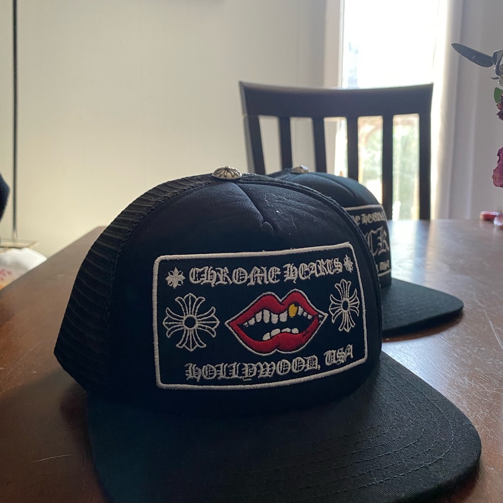 Chrome Hearts Black Trucker Hat